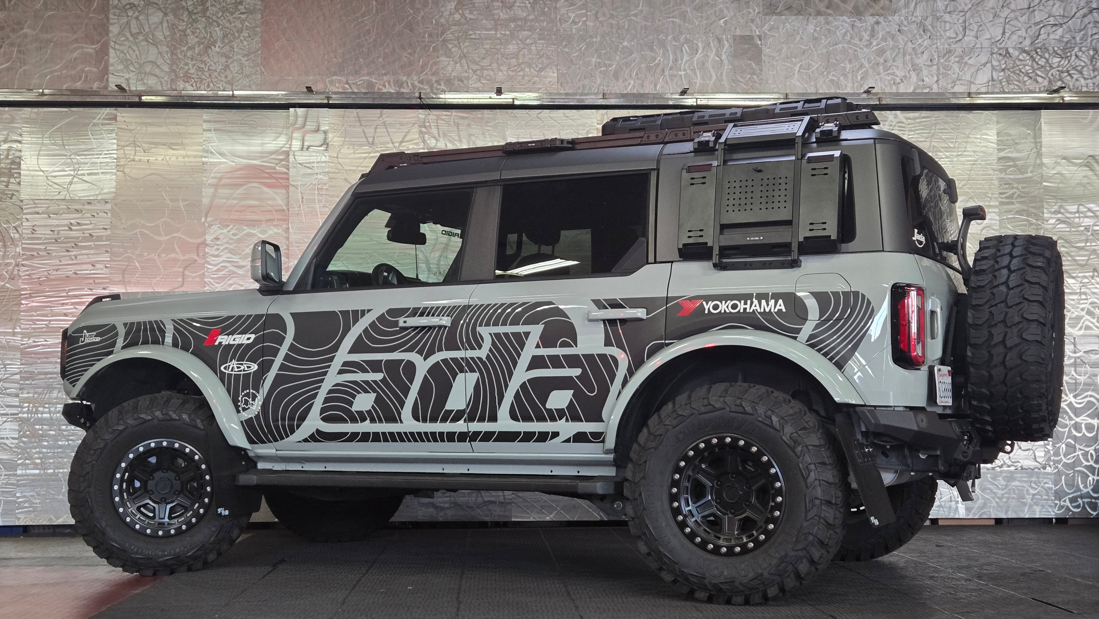 Tri-Trek Aluminum Alloy CNC Side Accessory Panel Rear Window Table For 2021 -2026 Bronco