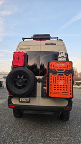 Tri-Trek OUTLAND PRO  Limited Edition Color Trail Orange Sprinter Van Rear Storage Box
