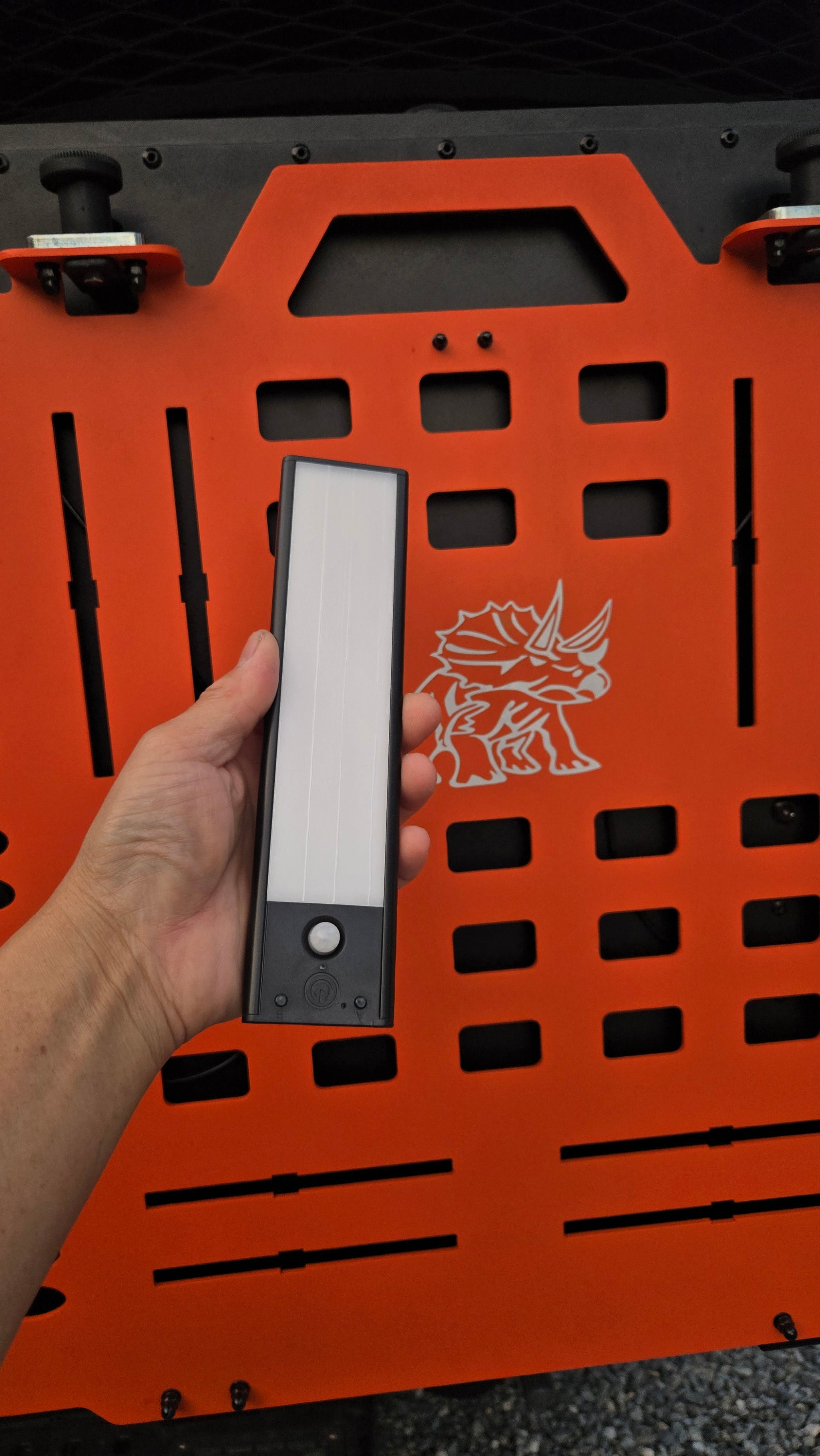 Tri-Trek OUTLAND PRO  Limited Edition Color Trail Orange Sprinter Van Rear Storage Box