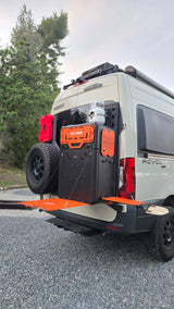 Tri-Trek OUTLAND PRO Sprinter Van Rear Storage Box Storm Silver