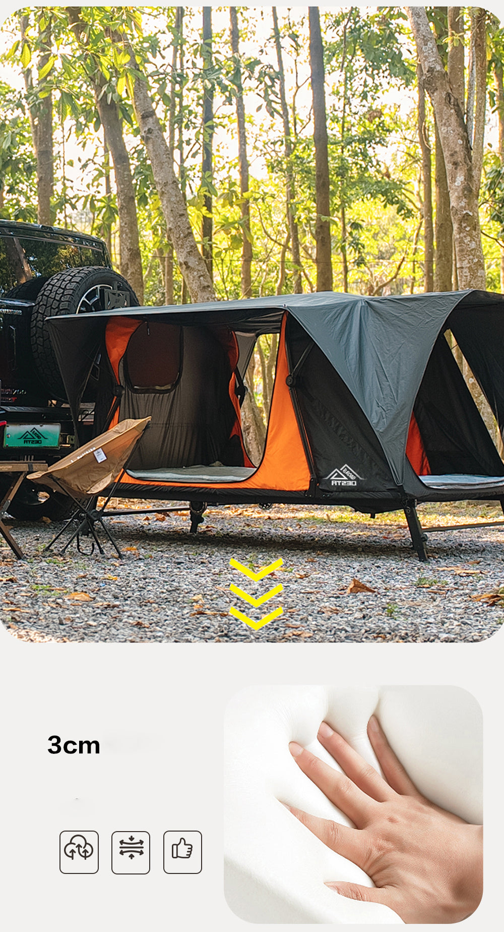 AT230 Overland Tow Hitch Tent: Off the Ground. Into the Wild.