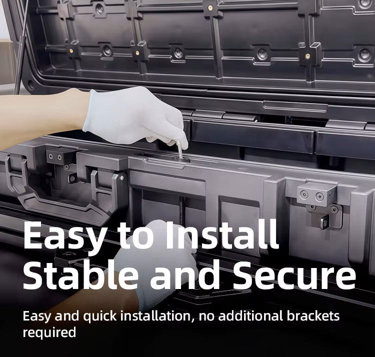 Tri-Trek Roof Storage Box 110L with wheels and handlers