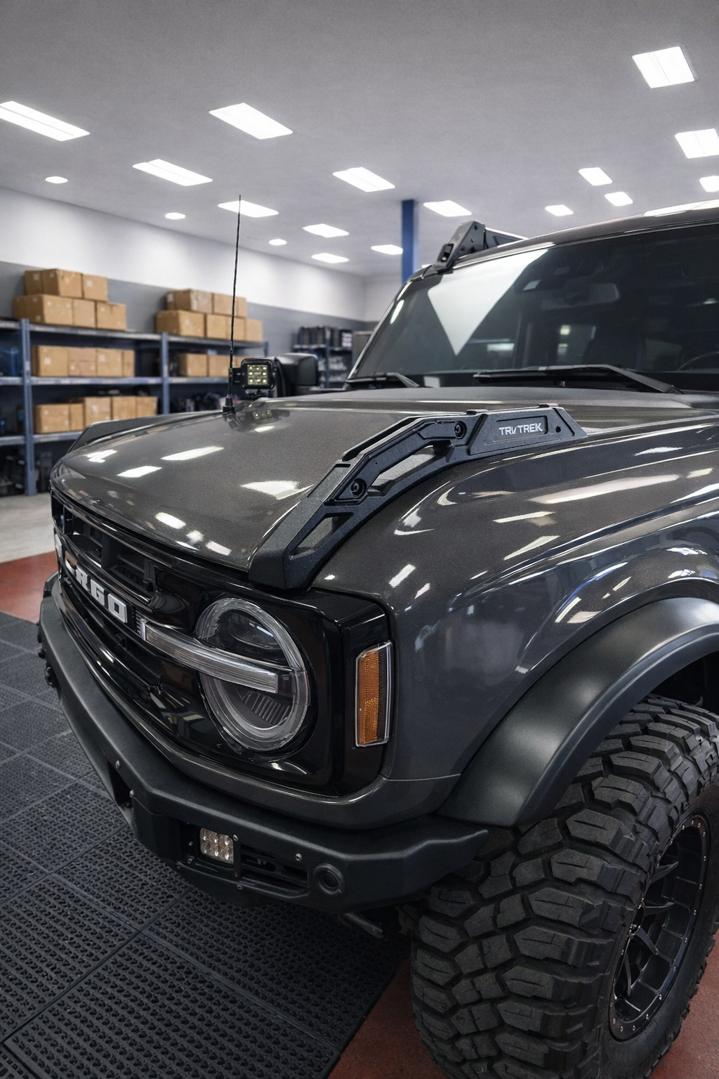 Tri-Trek Aluminum Limb Riser Engine Hood Trail Sights For Ford Bronco