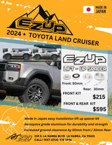 EZUP lift up spacer kit 2024 +  TOYOTA LAND CRUISER 50mm (1.95") 30mm Rear (1.9")