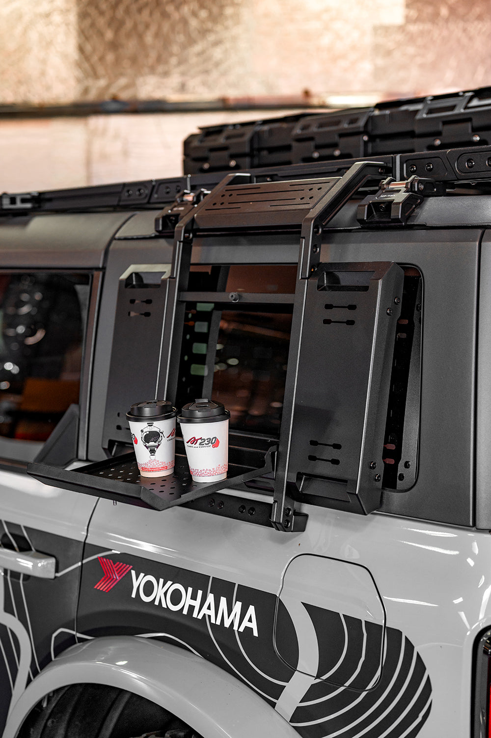 Tri-Trek Aluminum Alloy CNC Side Accessory Panel Rear Window Table For 2021 -2026 Bronco