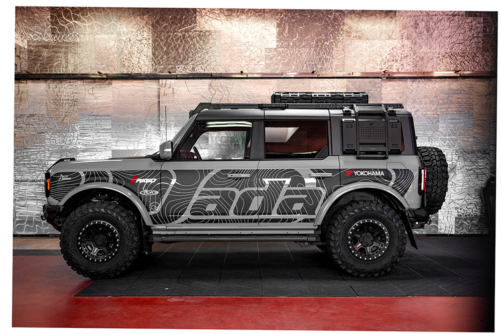 Tri-Trek Aluminum Alloy CNC Side Accessory Panel Rear Window Table For 2021 -2026 Bronco