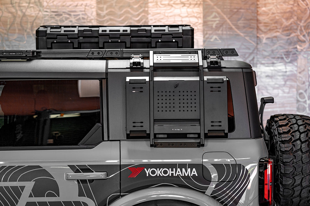 Tri-Trek Aluminum Alloy CNC Side Accessory Panel Rear Window Table For 2021 -2026 Bronco