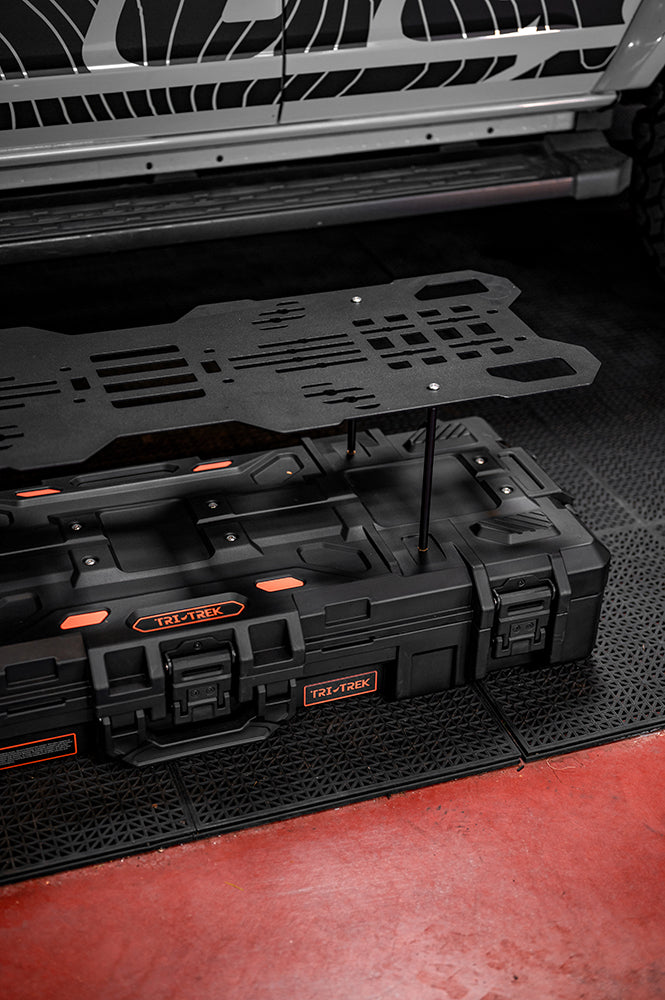Tri-Trek Roof Storage Box 110L with wheels and handlers