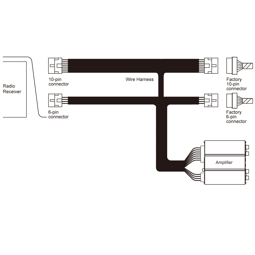 Beat-Sonic ENA-2S1 Plug and Play Amplifier Kit for Subaru Models, BRZ Toyota GR86