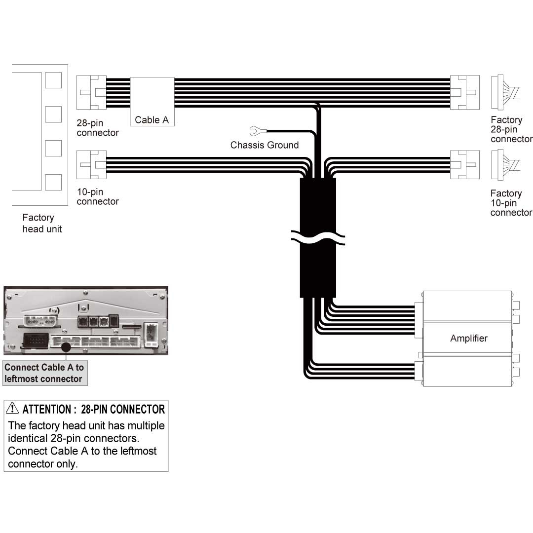 Beat-Sonic ENA-2T3 Plug and Play Amplifier Kit for 2018+ Toyota Models