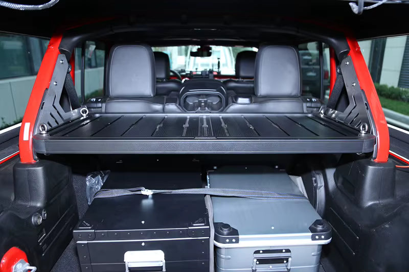 Tri-Trek Rear Trunk Storage Shelf with Removable Table for Jeep Wrangler JK