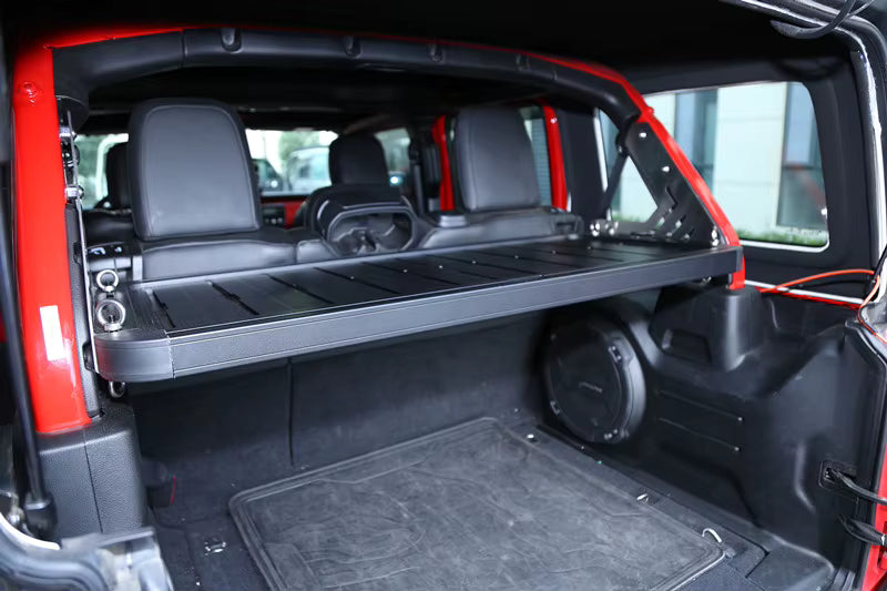 Tri-Trek Rear Trunk Storage Shelf with Removable Table for Jeep Wrangler JK