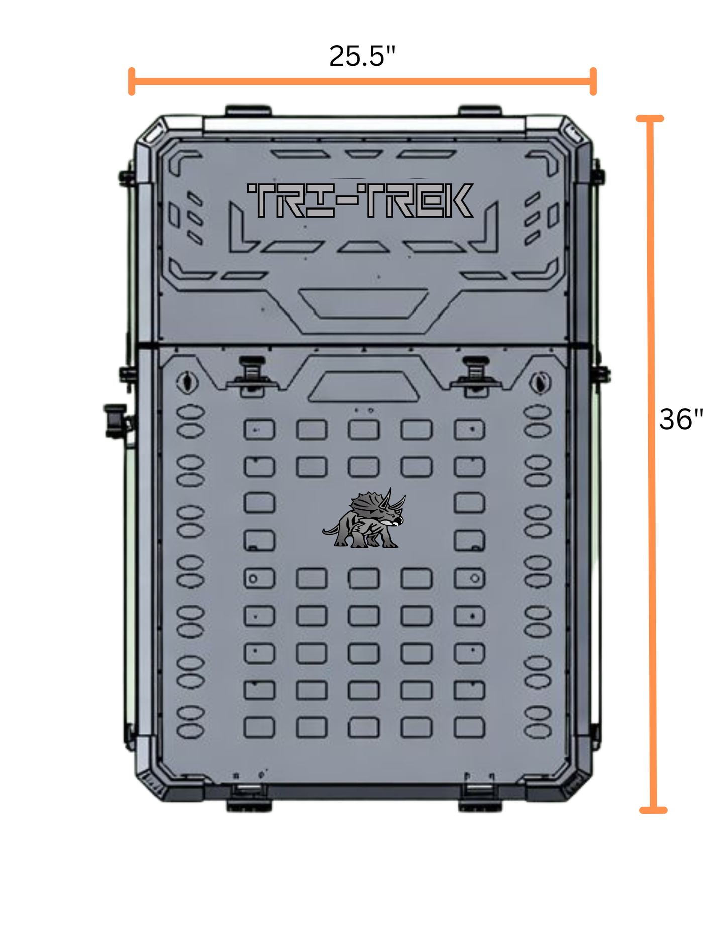 Tri-Trek OUTLAND PRO  Limited Edition Color Trail Orange Sprinter Van Rear Storage Box
