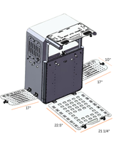 Tri-Trek OUTLAND PRO  Limited Edition Color Trail Orange Sprinter Van Rear Storage Box