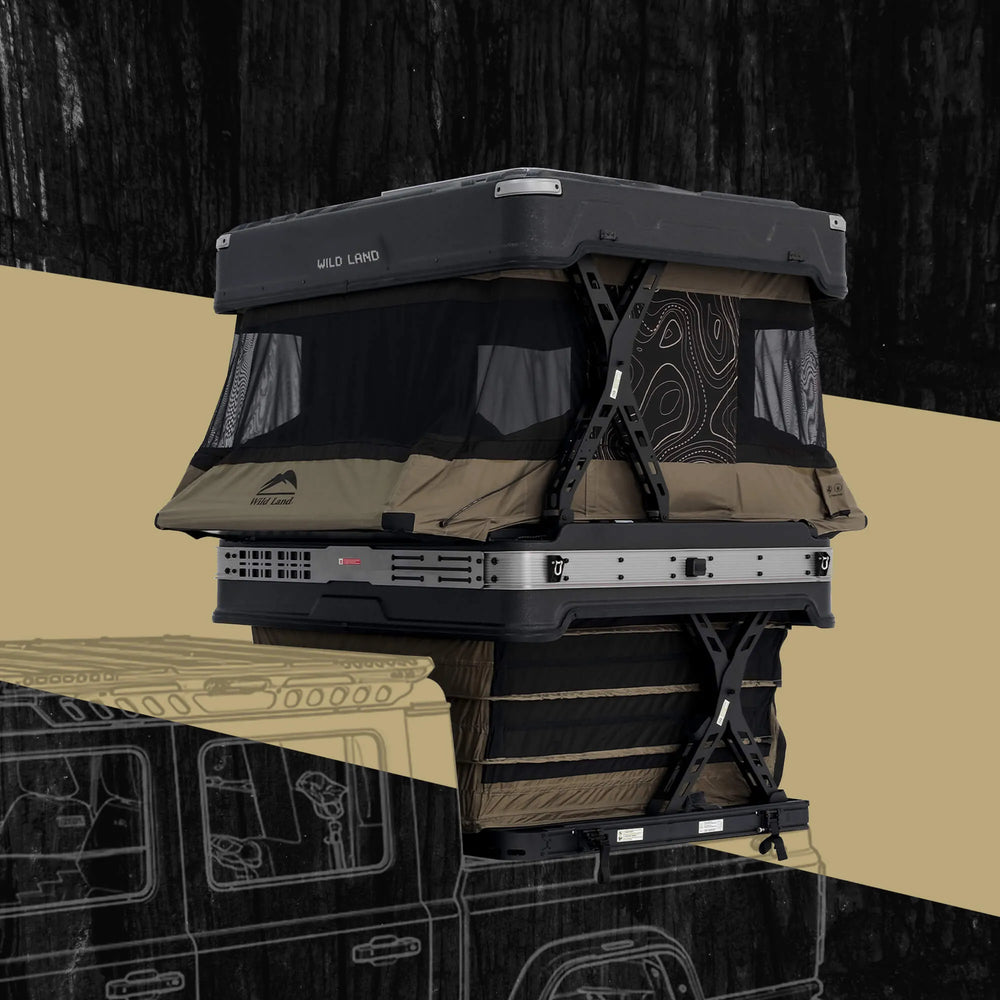 Wild Land PickupMate Wingman X deployed on a pickup truck