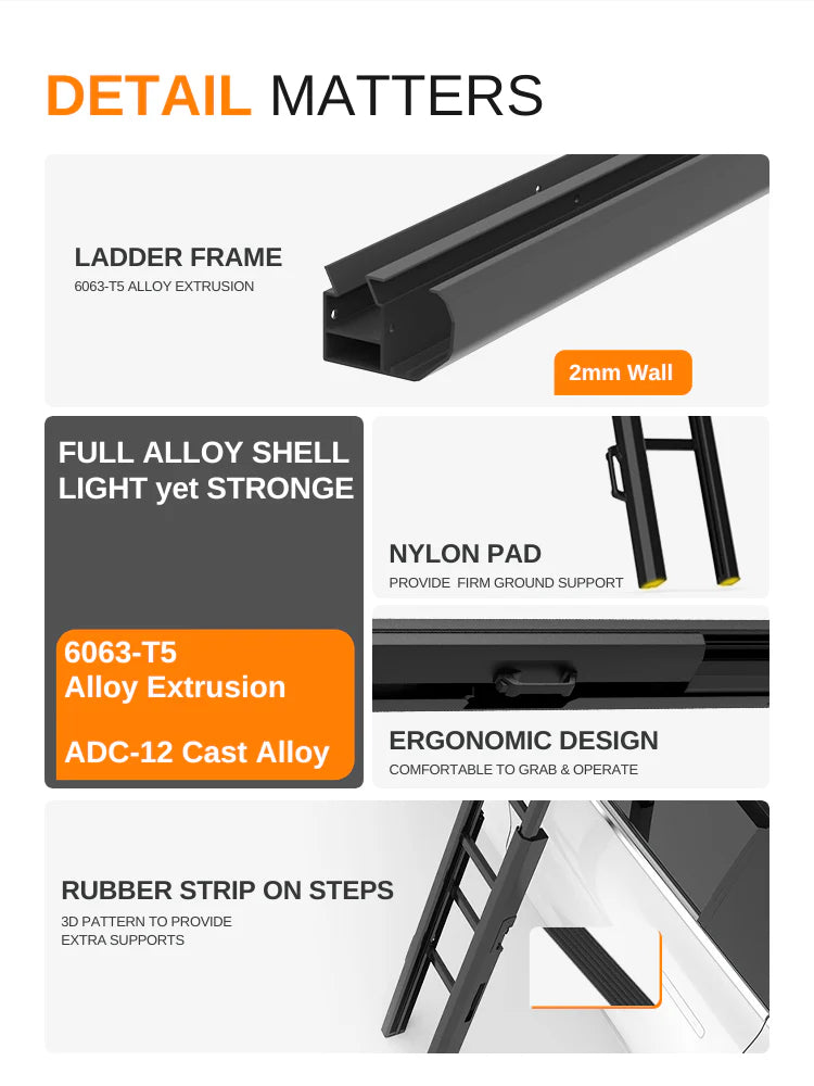 REVOLVE PIVOT MASTER X90 Roof Rack Ladder